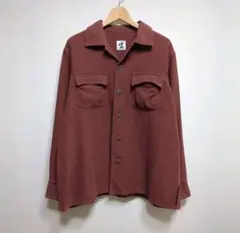 ★日本製 HAI SPORTING GEAR オーバーサイズ ベロア シャツ