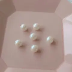 パールボタン 6個セット 10ミリ