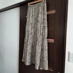 美品ADAM ET ROPEアダム・エ・ロペ☆ペイズリー柄フレアロングスカート