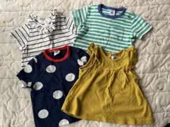 プチバトー 半袖４点まとめ 12M74cm