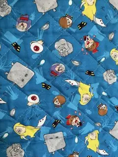 鬼太郎キルティング生地 約106cm x 73cm