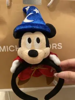 【美品】ディズニーミッキーファンタジア カチューシャ 魔法使いの弟子Disney