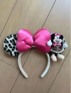 ♥ミニーちゃん ヒョウ柄カチューシャ♥