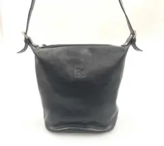 IL BISONTE ブラックショルダーバッグ