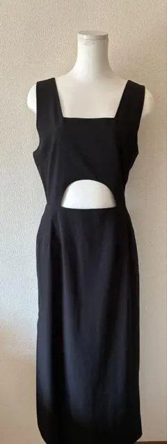 DKNY ボーダー ノースリーブニット Vネック ブラック P/S - メルカリ