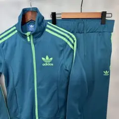 【希少カラー】adidas セットアップジャージ トラックジャケット グリーン