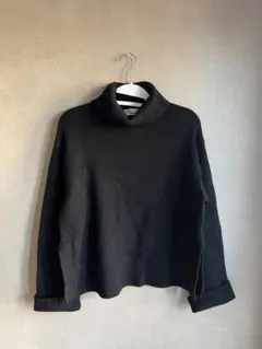 ZARA タートルネック ニット ブラック M 美品