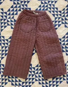 メルシーカンパ キッズ キルティング ロングパンツ 長ズボン