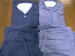 【２着セット 】無印良品　メンズ　2重ガーゼ　パジャマ　L-XL