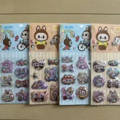 新作 ☆ Labubu ラブブ シャカシャカシール 4枚セット