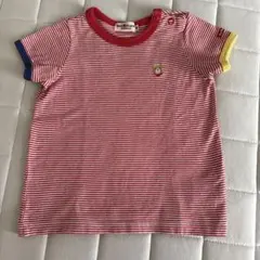 ミキハウス　80 ストライプ Tシャツ