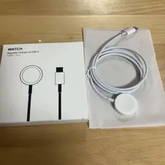 アップルウォッチ用 磁気充電器 Watch充電器 USB-C 約1m ホワイト