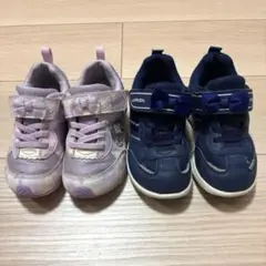 ムーンスター ラブラッシュ スニーカー 2足セット 17cm
