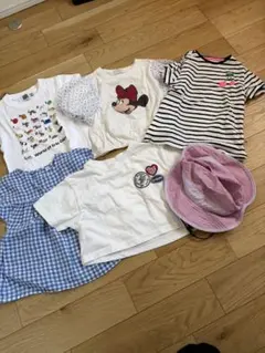 【女の子6点セット】Tシャツ　帽子　80.90.100.110
