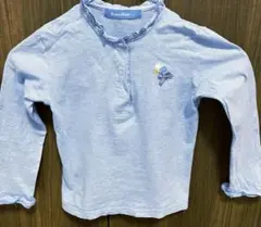 familiar 水色 長袖 ブラウス 110cm