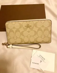 COACH 財布 ラウンドファスナー長財布 コーチ