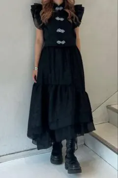 NANA HAREレースフリルイレヘムスカート - メルカリ