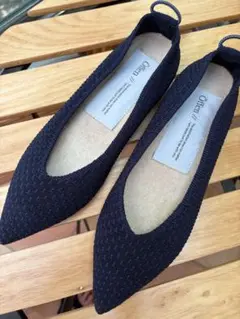 Öffen（オッフェン）　フラットシューズ　ブラック　38サイズ Offen(オッフェン)｜pointed-FRIN/BLACK の通販｜ELLESHOP