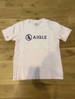AIGLE エーグル ピンク Tシャツ Mサイズ