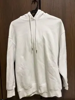 GU ホワイト フード付きパーカー Mサイズ