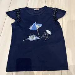 familiar ネイビー Tシャツ　140