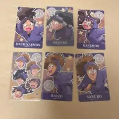 忍たま乱太郎　クリアカード　五年生　久々知・尾浜・竹谷・鉢屋・不破　6枚セット