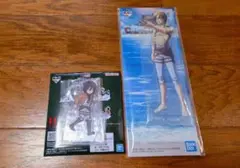 一番くじ　進撃の巨人　C賞　エレン　ビッグアクリルスタンド　ミカサ　H賞