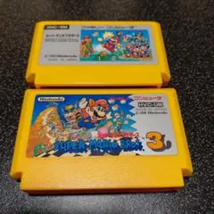 ファミコンソフト スーパーマリオブラザーズ 3 2本セット