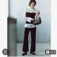 プ*o様 【美品】ミラオーウェン シアーブラウスニットベアパンツ3点SET