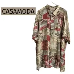 CASAMODA 総柄 半袖シャツ ビッグシルエット オーバーサイズ
