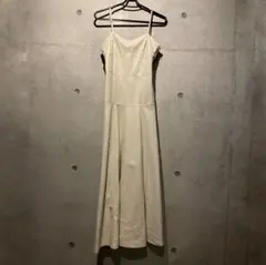 【美品】フェイクレザーロングキャミワンピース