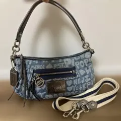COACH 】POPPY デニム ショルダーバッグ 16986 - メルカリ