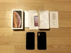 simフリーiPhone XS 256GB 公式箱、SIMピン、保護ケース付き