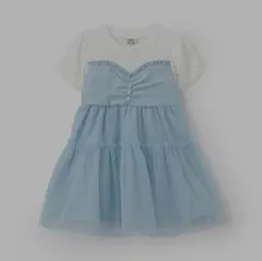 Pupil Houseプリンセス風ドッキング半袖ワンピース130のサムネイル