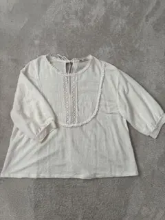 ZARAザラ　ブラウス花刺繍　S