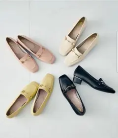 oriental traffic メタリックラインビットヒール ローファー 36