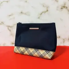0107 BURBERRY ノヴァチェック ポーチ 小物入れ