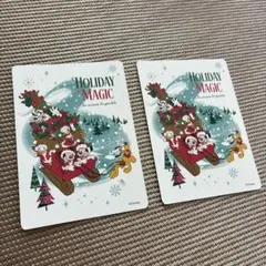 新品未使用♡ディズニーストア♡じゃんけんカード♡クリスマス限定デザイン2枚♡のサムネイル