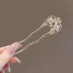 【上品に華やぐ】ゴールド桜かんざしで和装美人！浴衣結婚式七五三髪飾り成人式袴着物