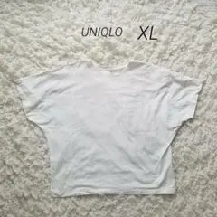【美品】定価1500円UNIQLO 綿100クルーネックTシャツ五分丈