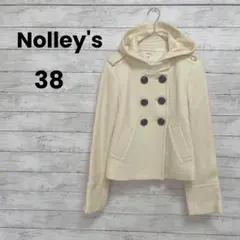 【Nolley's】ノーリーズ　ピーコート　フード付き（38）ショート　可愛い✨のサムネイル