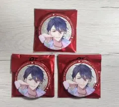 にじさんじ 夢追翔 8周年 グリッター缶バッジ 3個セット