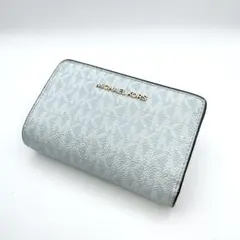 美品　マイケルコース　折り財布　スカイブルー　 管理番号【a24】