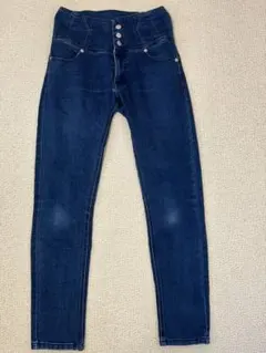 ハイウエストスキニー デニム