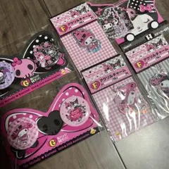 マイメロ クロミ 一番くじ 6点 新品 缶バッジ アクリルチャーム ス