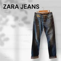 ＊ZARA JEANS レディース　デニムジーンズ　ダメージ加工　大人可愛い