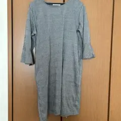 chocol raffine robe チェック柄 七分袖 ロングワンピース