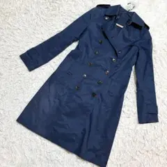GAP トレンチコート　春アウター　リボン付き　きれいめ　お洒落　ブルーのサムネイル