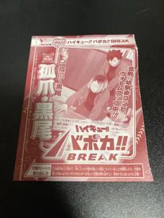 vジャンプ 2026年1月号 付録 ハイキュー 弧爪・黒尾