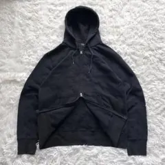 00s OLD UNIQLO double zip up hoodie Y2K